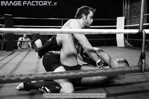 2013-11-16 Vigevano - Born to Fight 3011 Rob Le Noir-Marcello Monetti - MMA